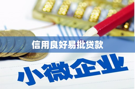金峰信用良好易批贷款