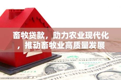 枝江畜牧贷款，助力农业现代化，推动畜牧业高质量发展