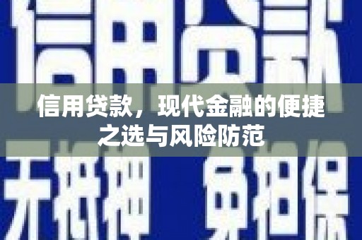潍坊信用贷款，现代金融的便捷之选与风险防范