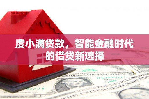 邵阳县度小满贷款，智能金融时代的借贷新选择