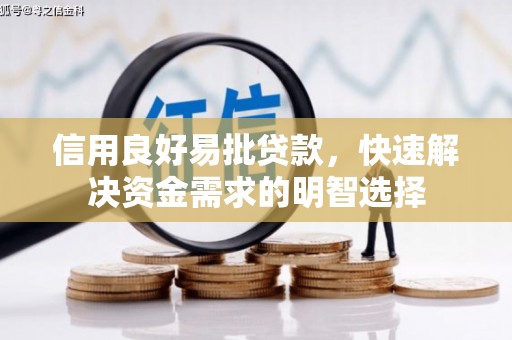 青浦信用良好易批贷款，快速解决资金需求的明智选择