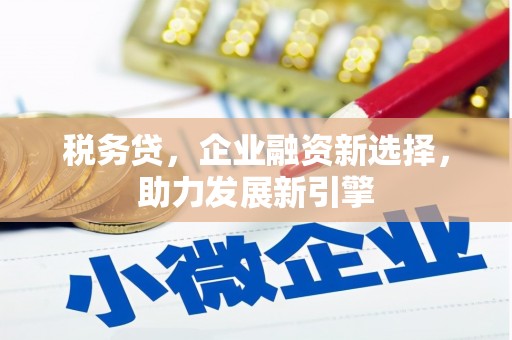 太白税务贷，企业融资新选择，助力发展新引擎