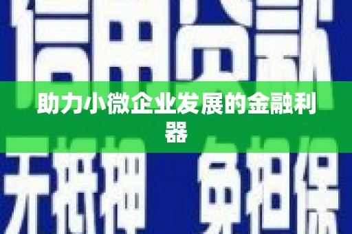 保德助力小微企业发展的金融利器