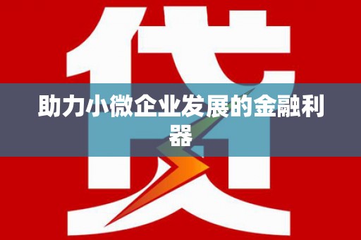 湘西助力小微企业发展的金融利器